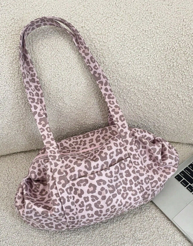 różowa TORBA ANIMAL PRINT