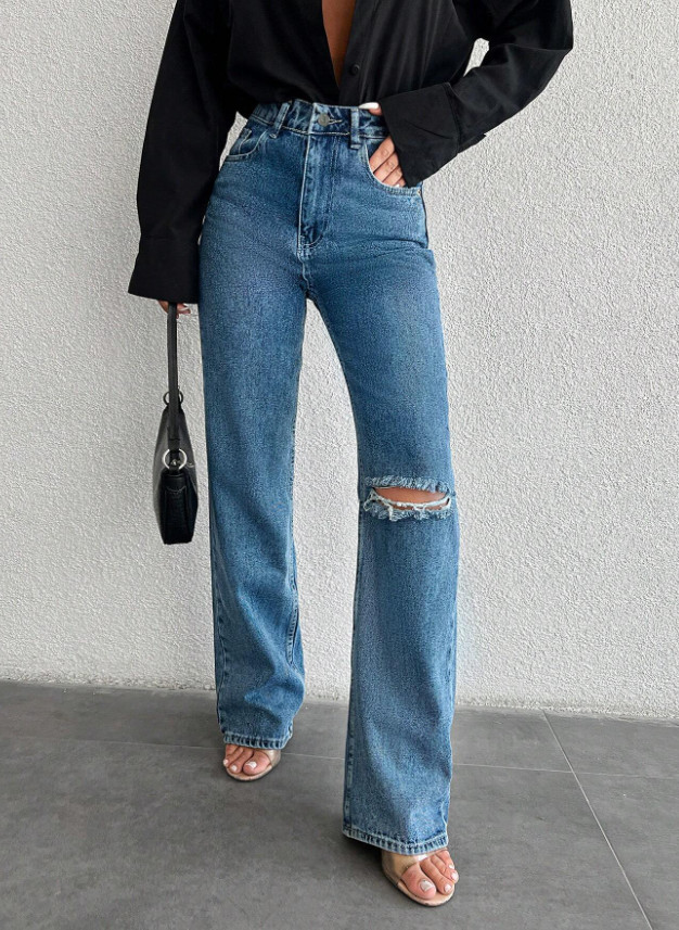 PROSTE SPODNIE JEANS 