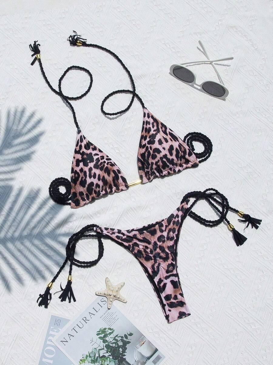 DWUCZĘŚCIOWY STRÓJ KĄPIELOWY ANIMAL PRINT