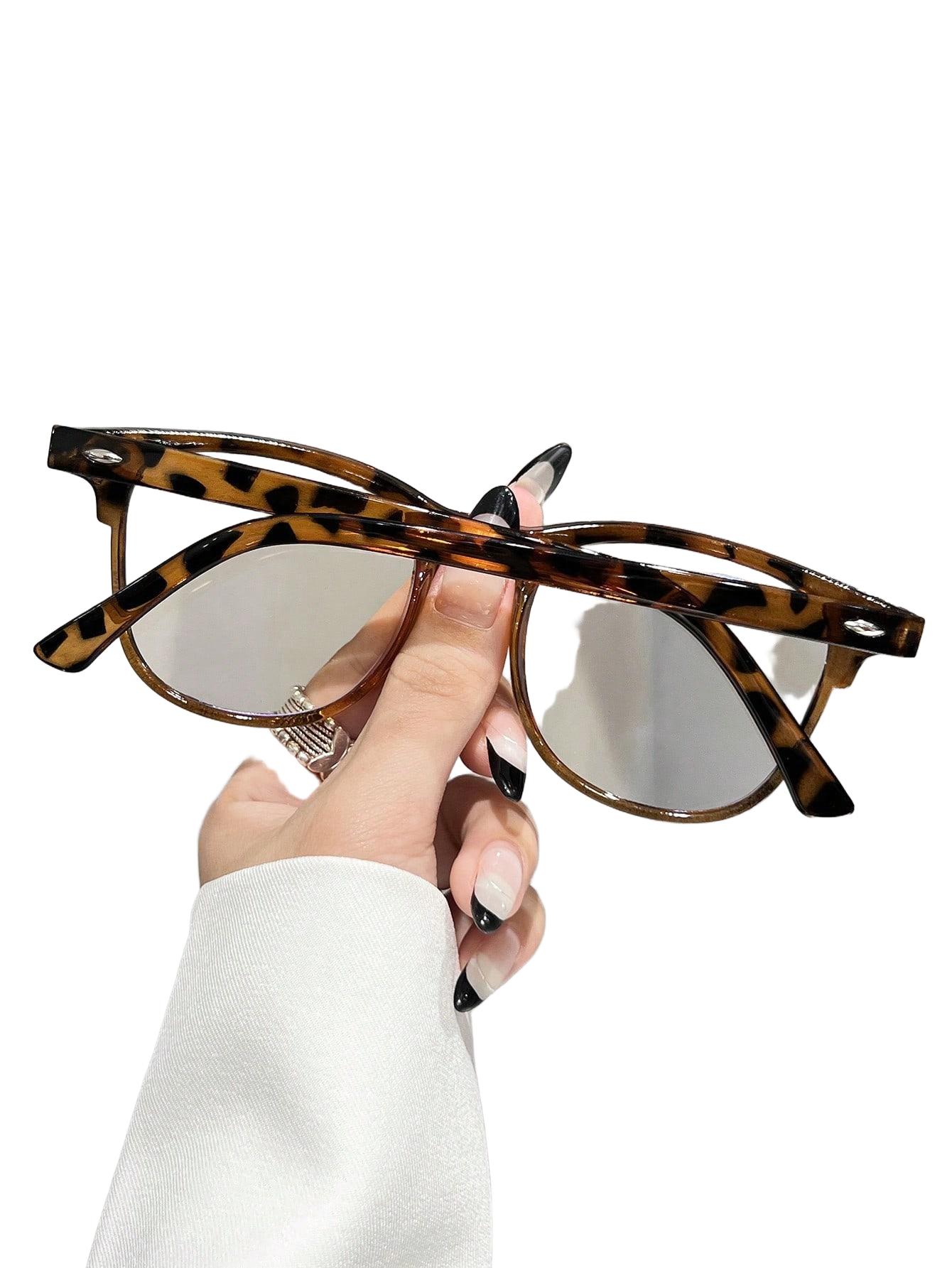 okulary zerówki animal print