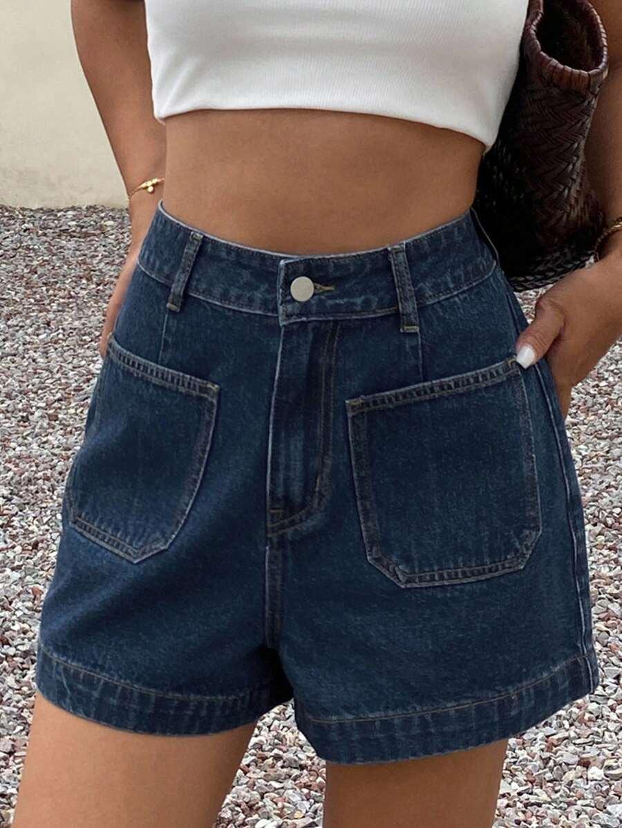 NIEBIESKIE SPODENKI JEANS