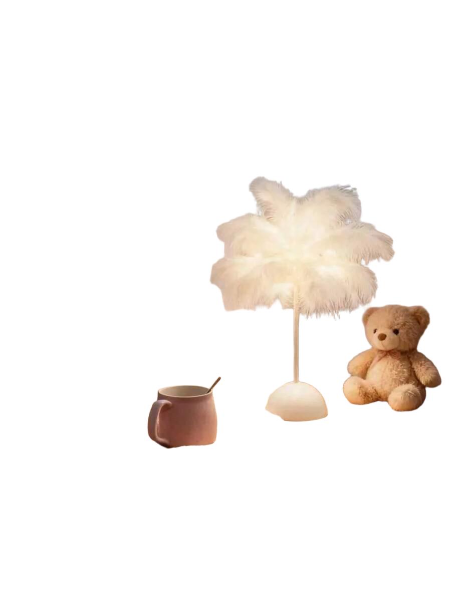 biała lampka nocna