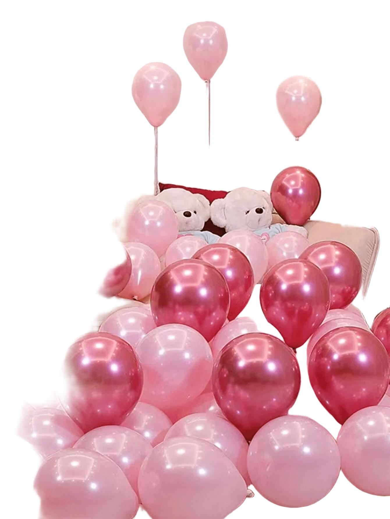 RÓŻOWE BALONY OZDOBNE 26SZT.