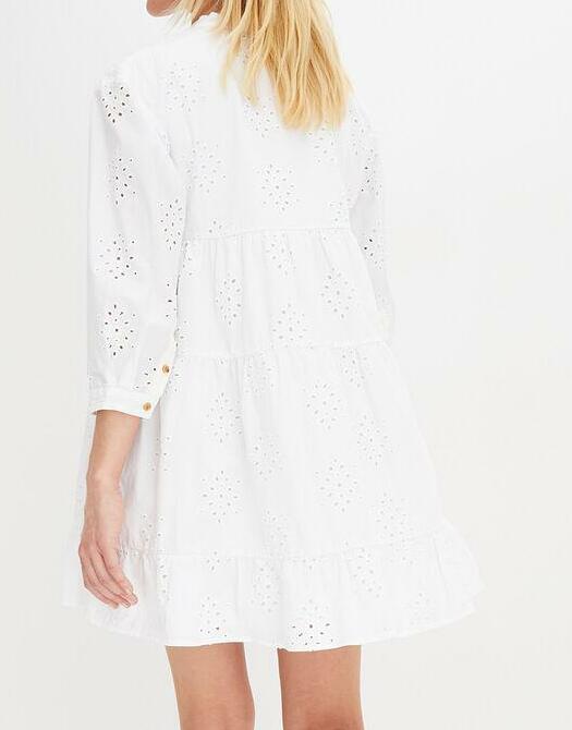 SUKIENKA TUNIKOWA Z AŻUROWYM HAFTEM