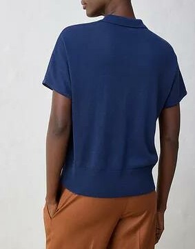 SWETER Z GŁADKIEJ DZIANINY Z WEŁNą