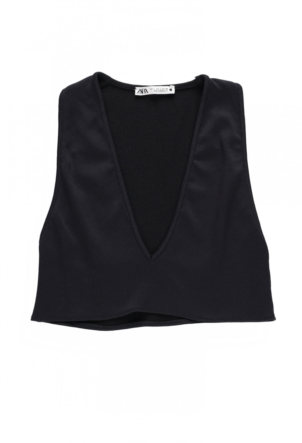 CZARNY CROP TOP 