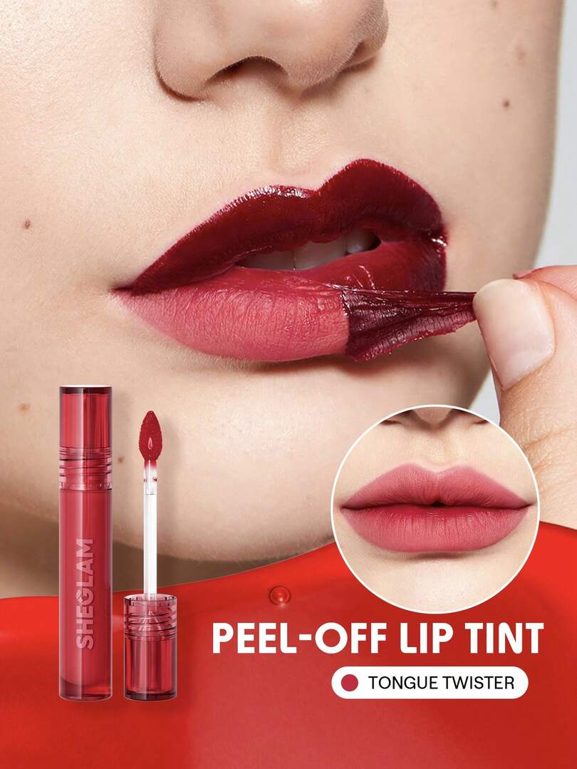 czerwony tint do ust tongue twister