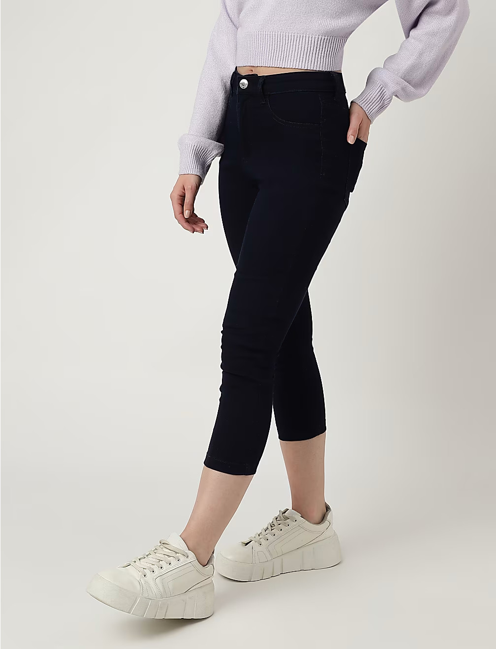 SPODNIE JEANS RURKI 3/4 T57-9436K-XU