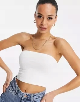 biały top tuba 