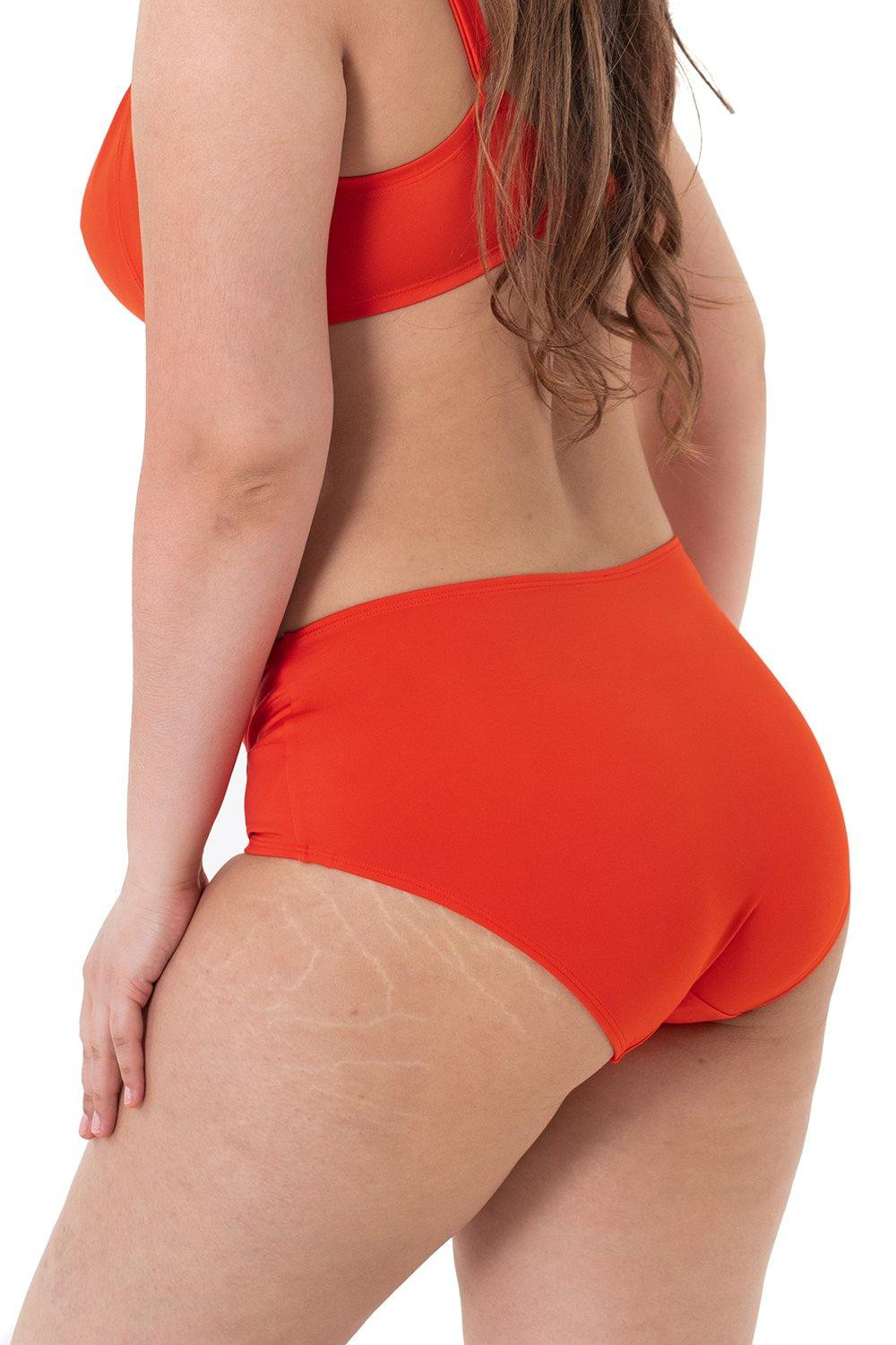 pomarańczowy dół od bikini splot