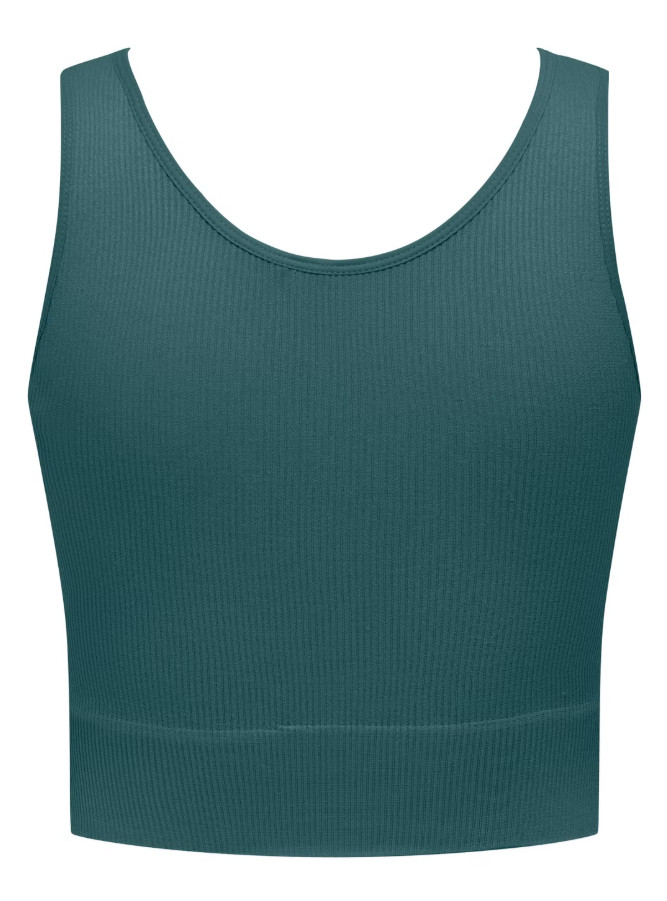 bezszwowy sportowy crop top