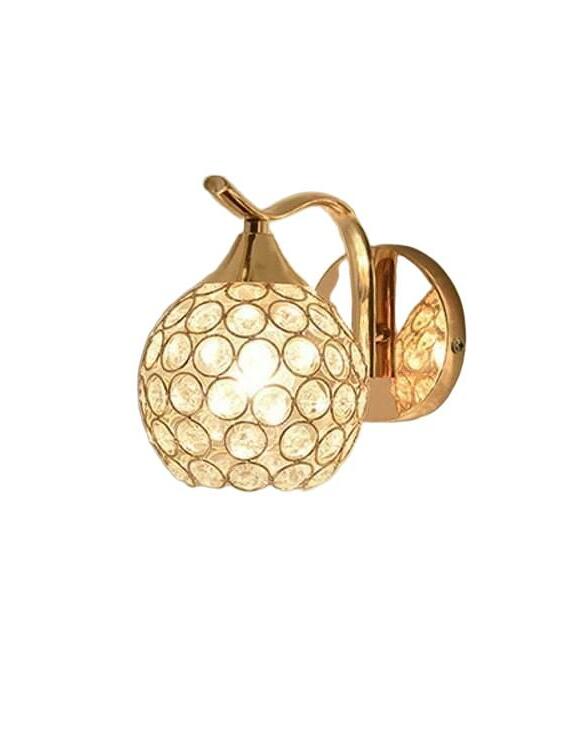 złota lampa ścienna