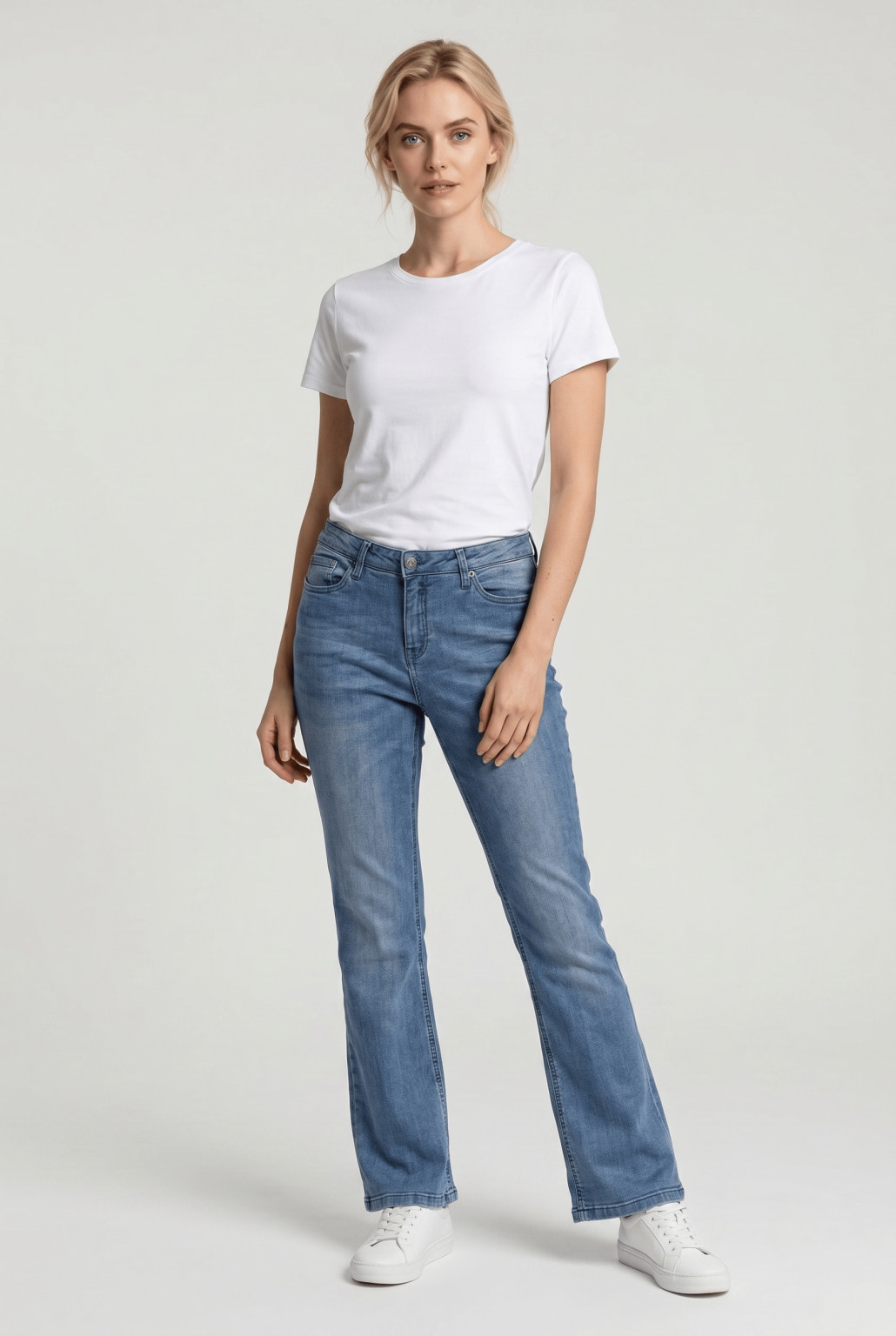 spodnie jeans dzwony