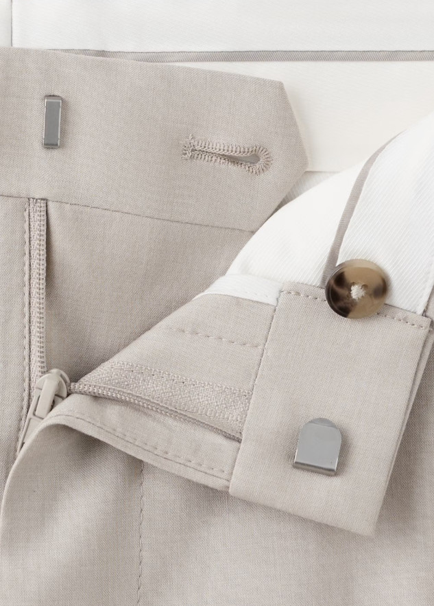 eleganckie spodnie garniturowe slim-fit