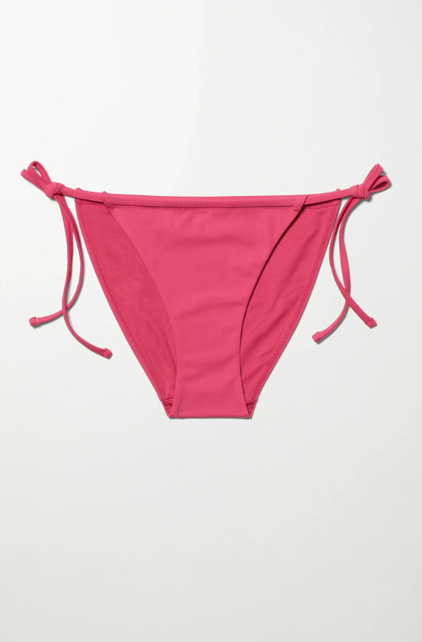 RÓŻOWY DÓŁ OD BIKINI WIĄZANIE