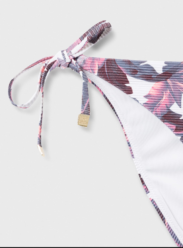 dół od bikini wiązanie print prążki