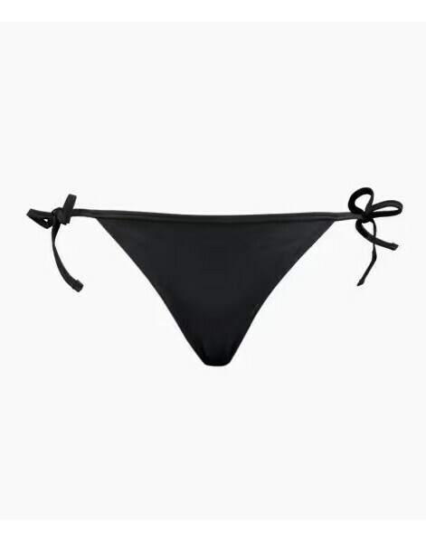 CZARNY DÓŁ OD BIKINI WIĄZANIE LOGO