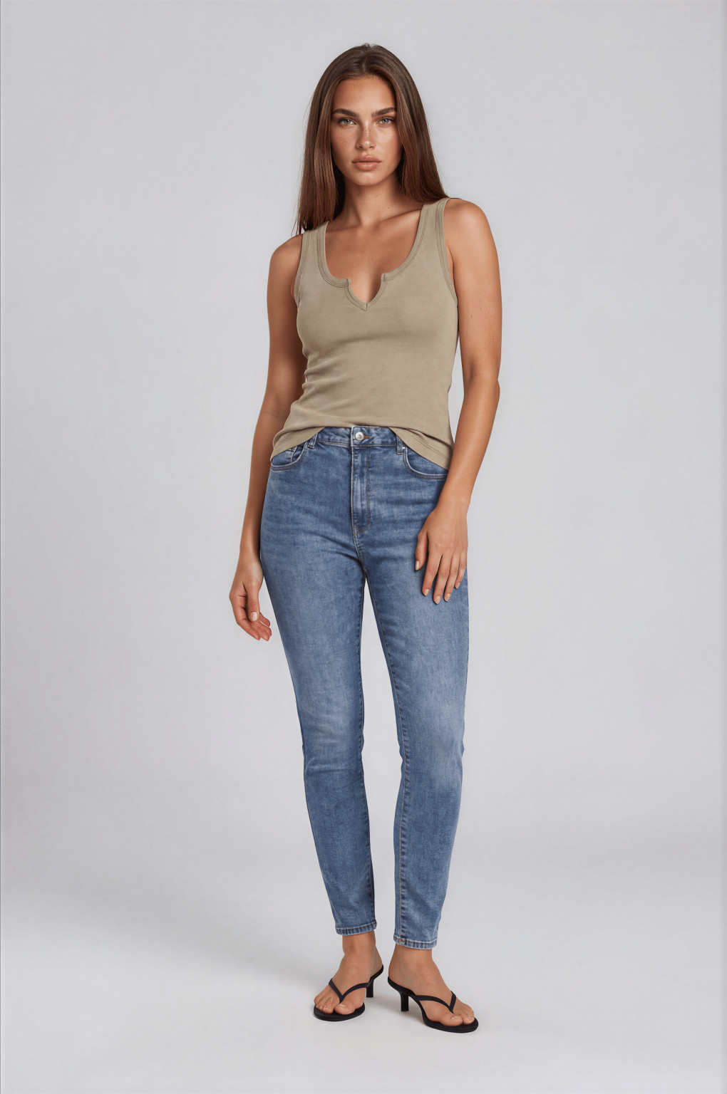 spodnie rurki jeans