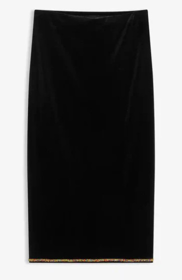 SPÓDNICA MIDI PROSTA PLUS SIZE