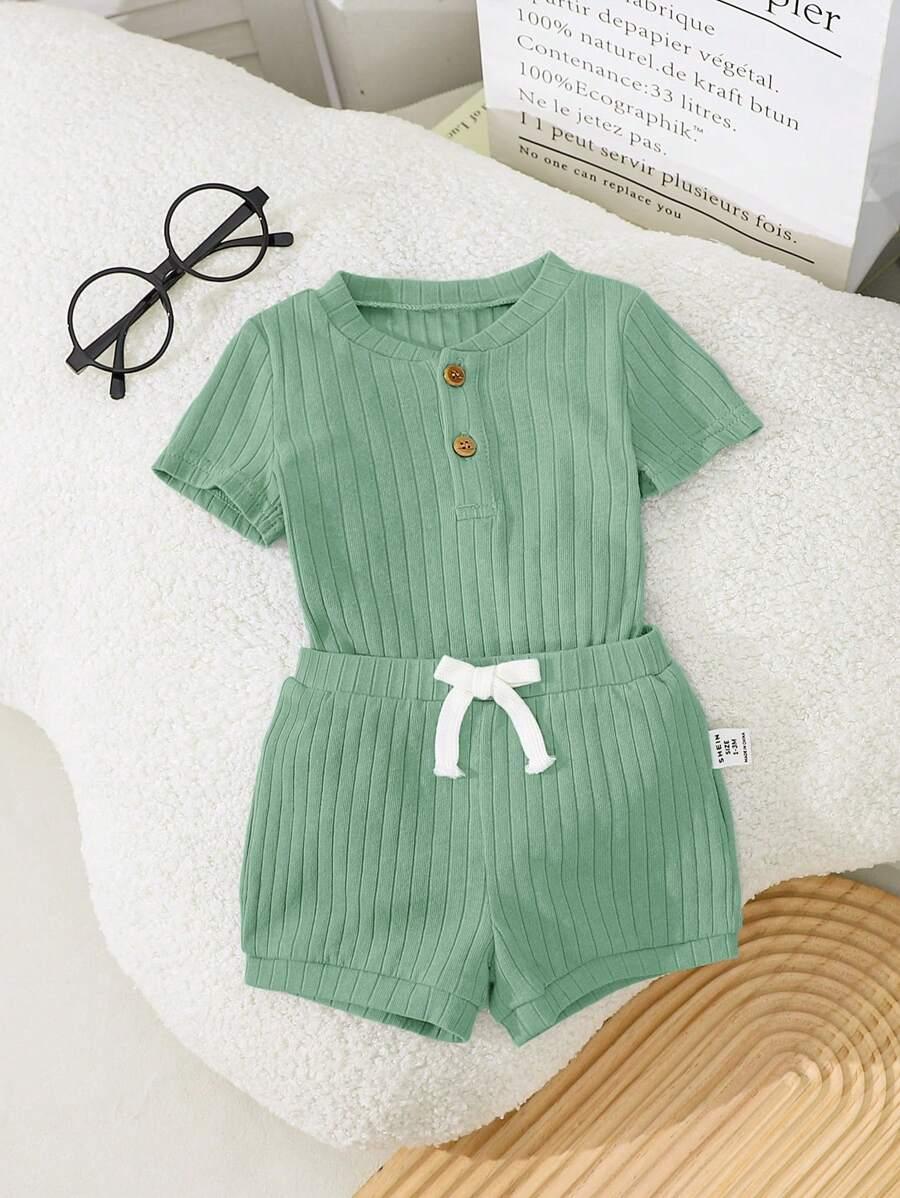 zielone body spodenki komplet 