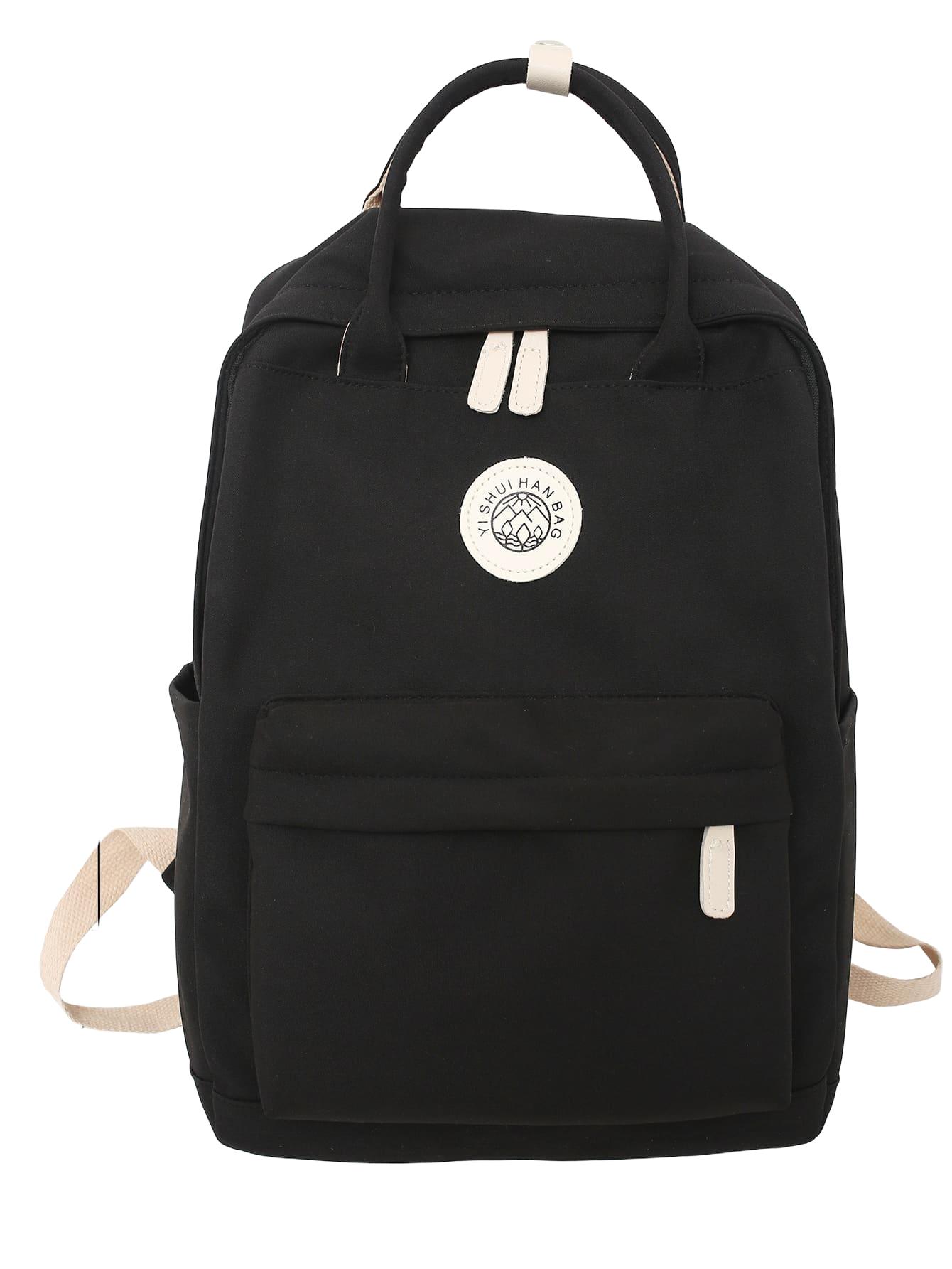 czarny plecak zip