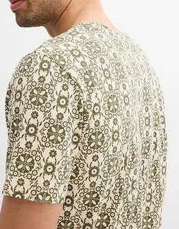 T-SHIRT BAWEŁNIANY ZE WZOREM