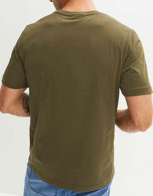 T-SHIRT MĘSKI OKRĄGŁY DEKOLT BAWEŁNA PRINT