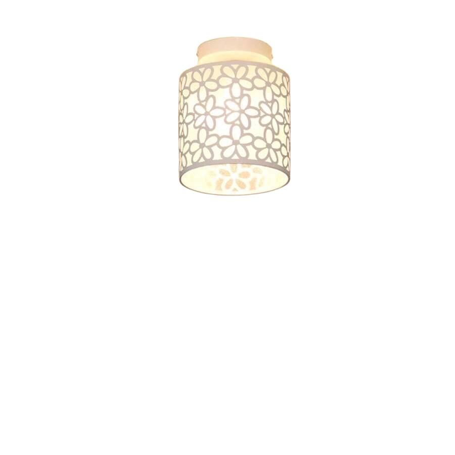 biała lampa sufitowa
