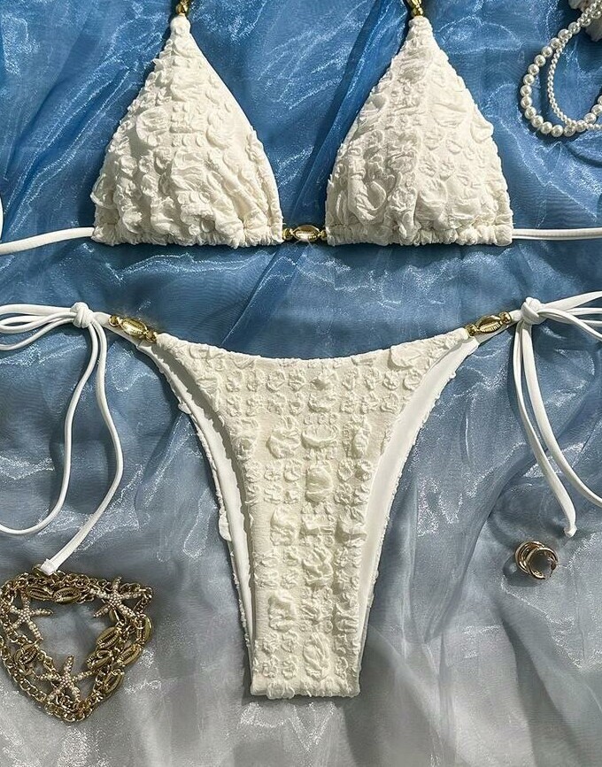 dół od bikini tekstura zdobienia