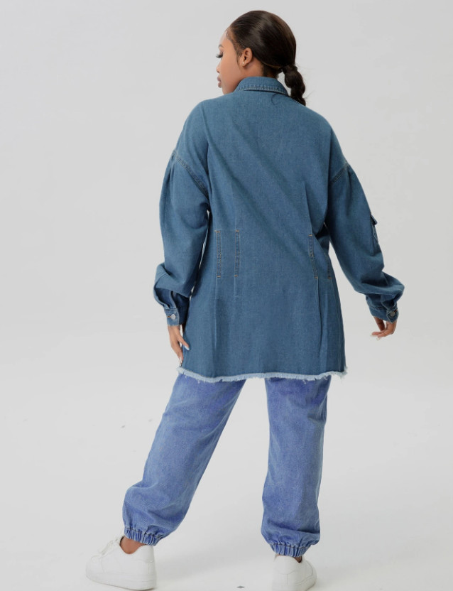 NIEBIESKA KOSZULA JEANS