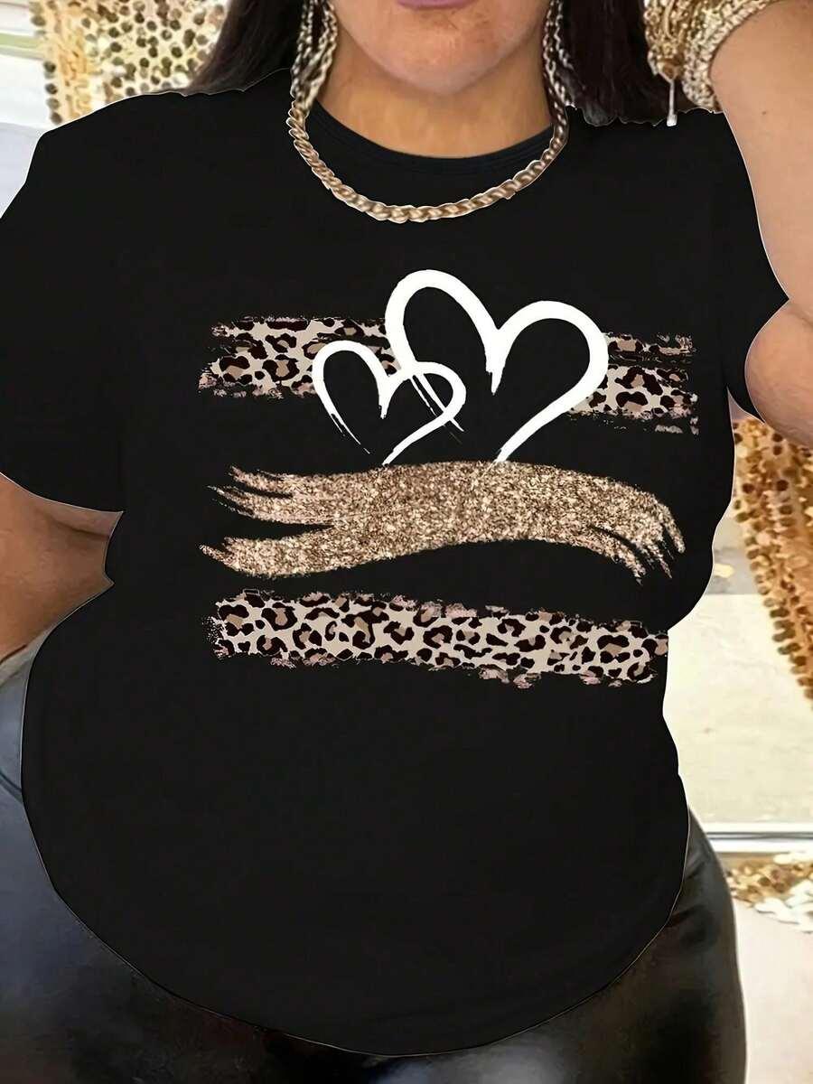 czarny t-shirt nadruk