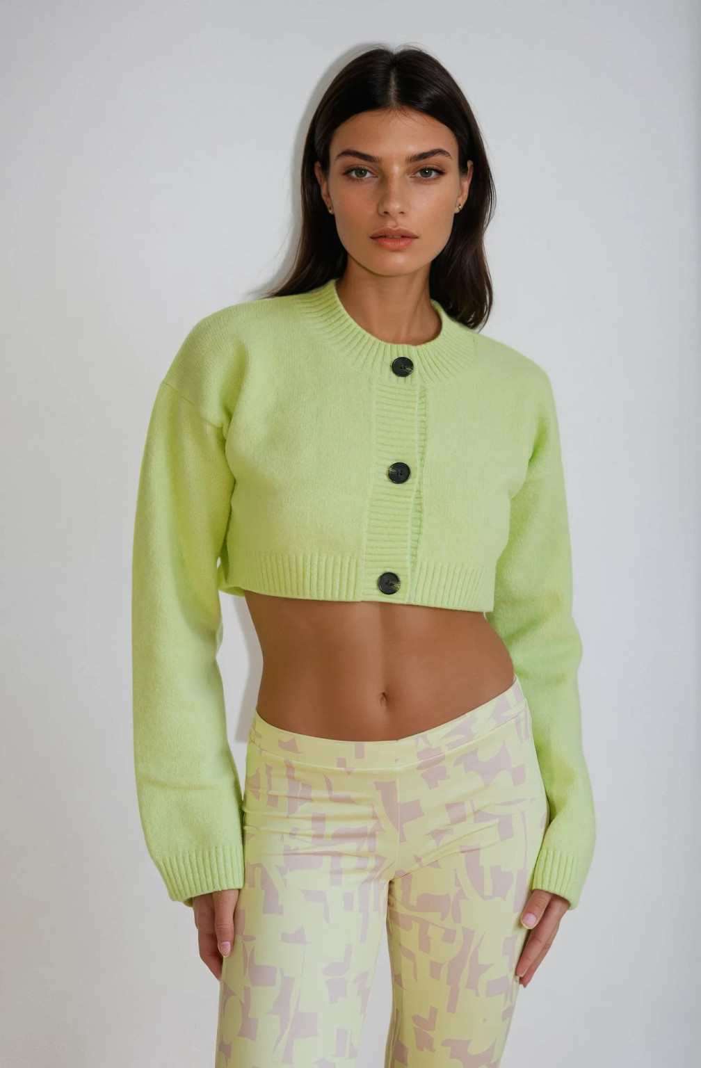 rozszerzane spodnie print casual