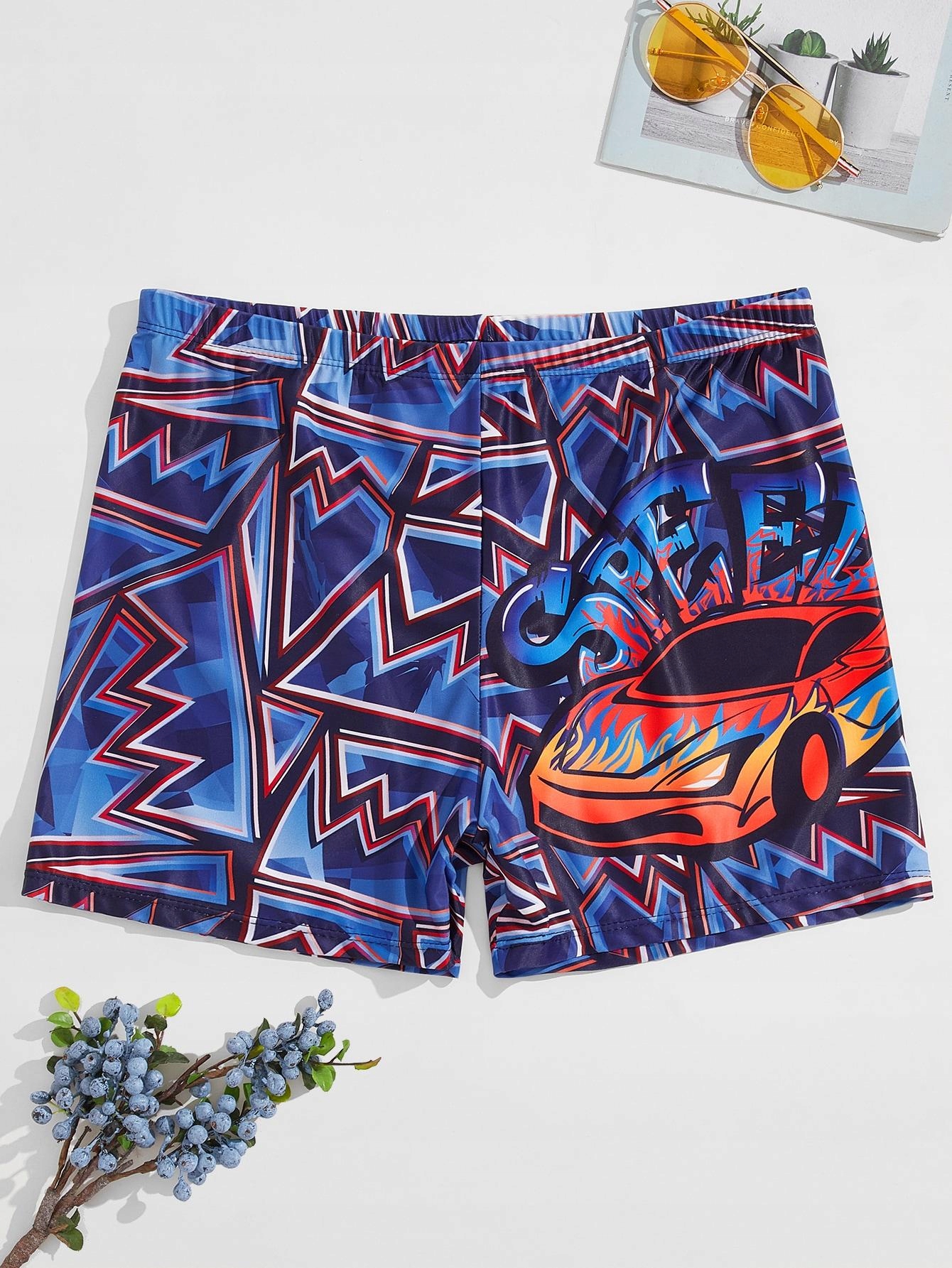 spodenki wzór print