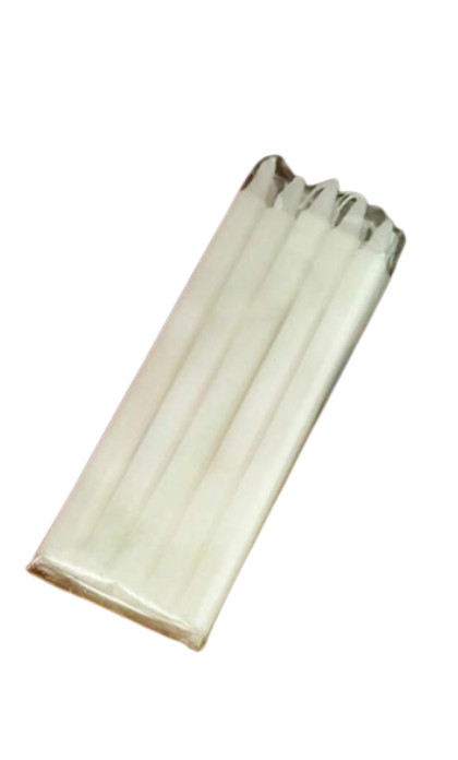 białe świeczki 5-pack