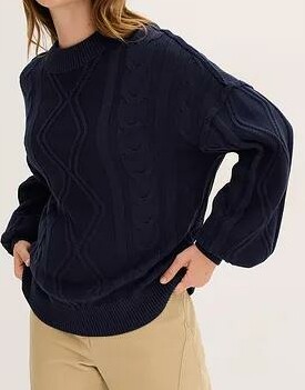 SWETER OVERSIZE W WARKOCZE
