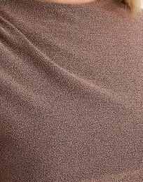 BLUZKA DAMSKA PLUS SIZE Z DŁUGIM RĘKAWEM ZE STÓJKĄ