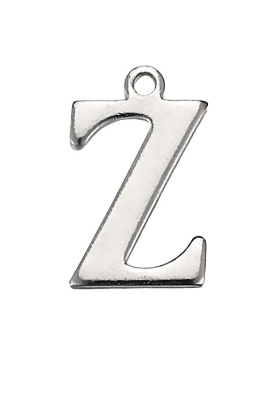 srebra zawieszka litera z 10-pack 