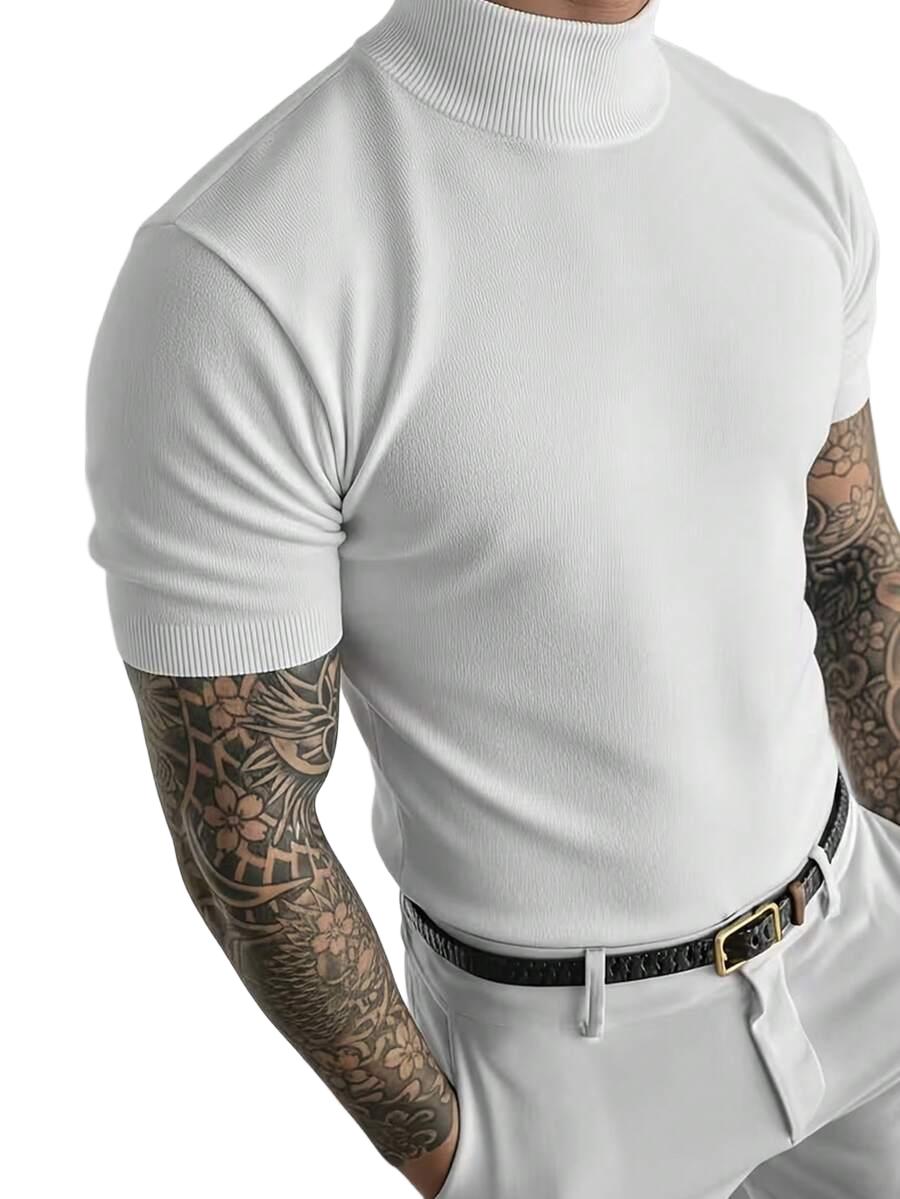 biały t-shirt stójka 