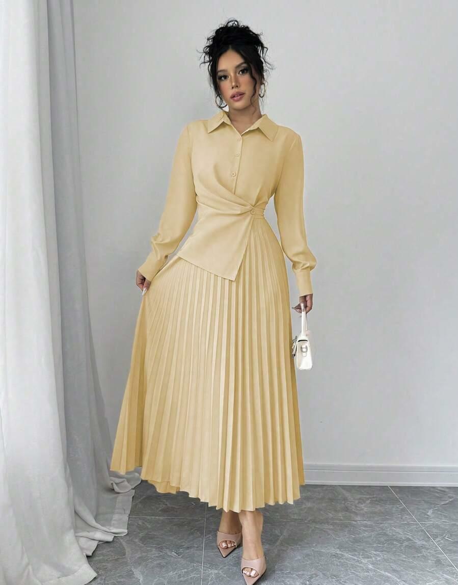  PLISOWANA SUKIENKA MAXI