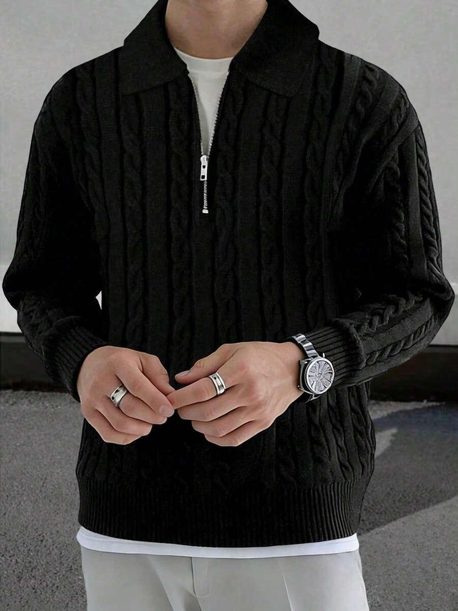 CZARNY SWETER ZAMEK