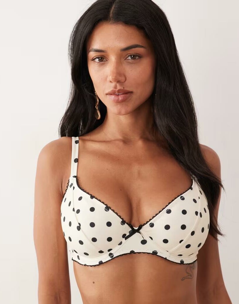góra od bikini wzór groszki