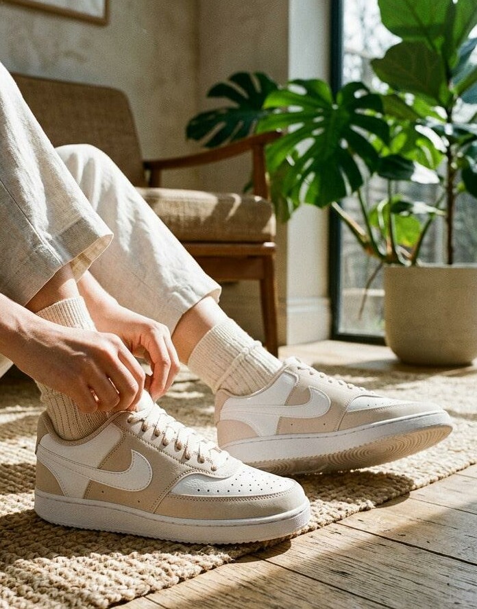 sznurowane buty sportowe Court Vision IM1652-002