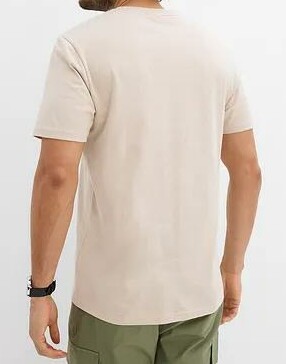 T-SHIRT MĘSKI OKRĄGŁY DEKOLT BAWEŁNA NADRUK