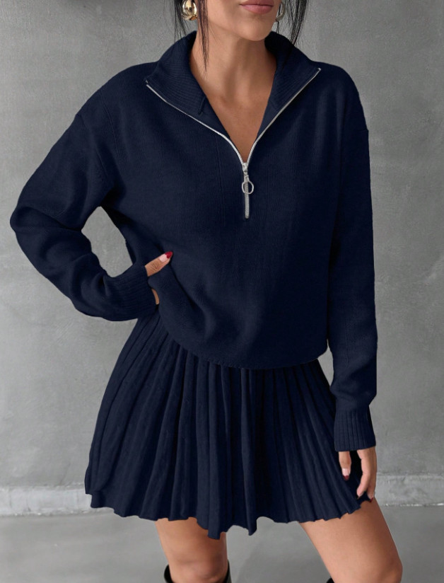 KOMPLET SWETER SPÓDNICA