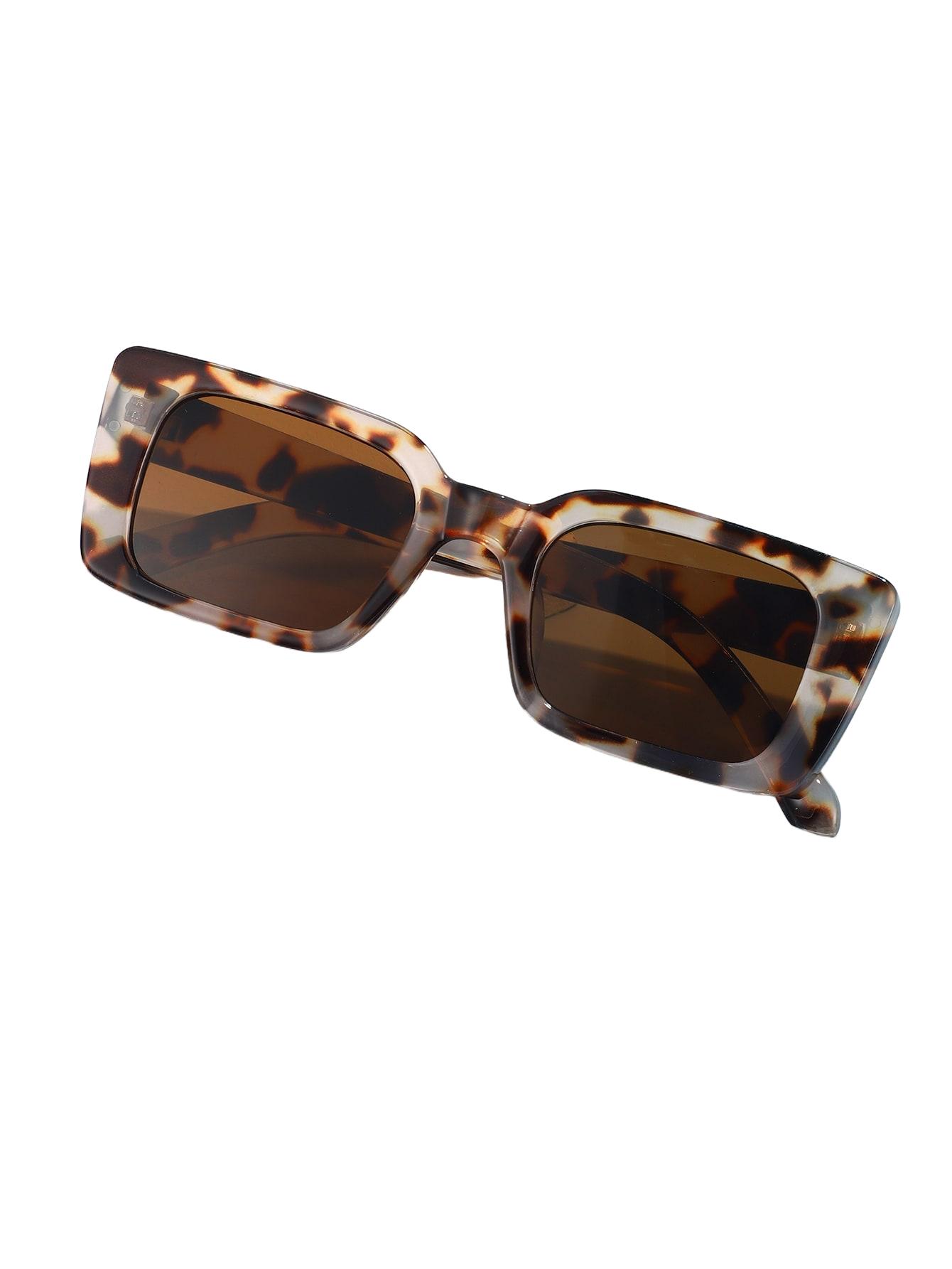 okulary przeciwsłoneczne leopard print