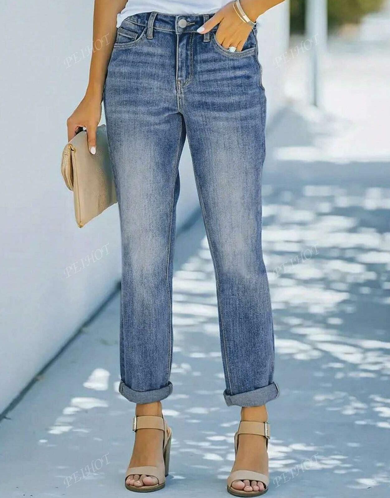 PROSTE SPODNIE JEANS