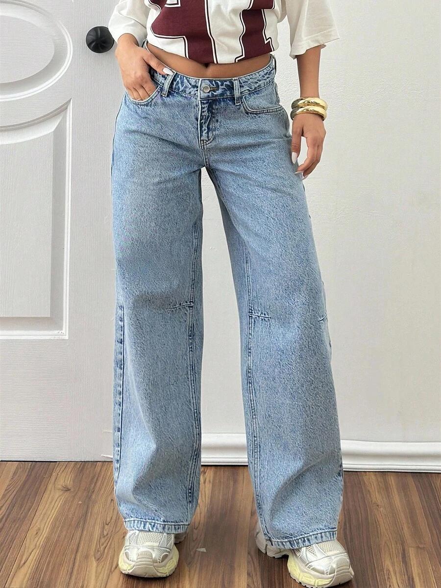 niebieskie spodnie jeans kieszenie