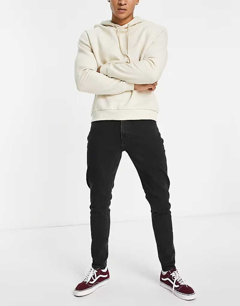 CZARNE SPODNIE JEANS