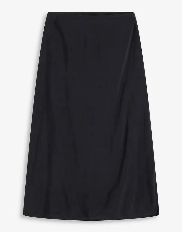 SPÓDNICA MIDI TRAPEZOWA PLUS SIZE WISKOZA