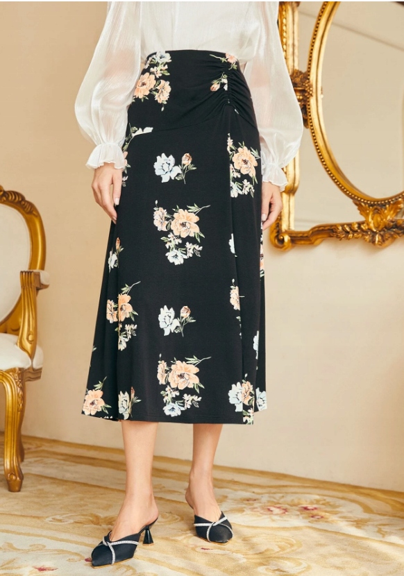 spódnica maxi wzór